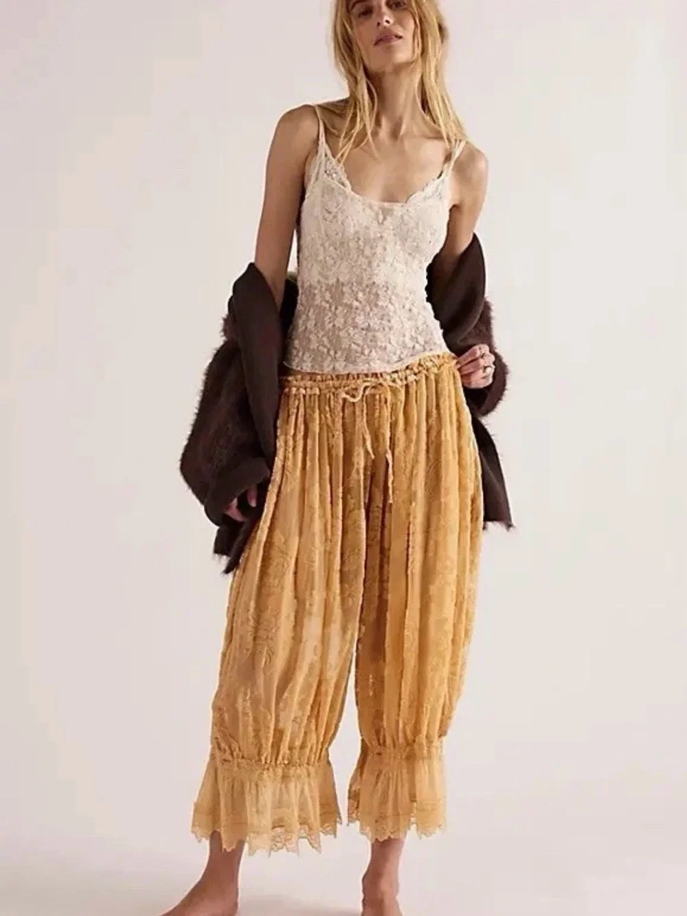 ⭐️NWT Free People Forever Young Burnout Bloomers⭐️ - Picture 1 of 8